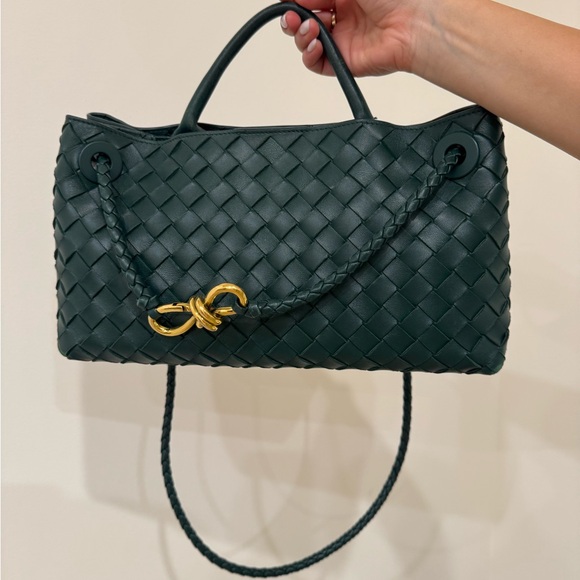 Bottega East West Andiamo Bag - Green (Lagoon) - Picture 8 of 13